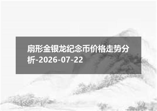 扇形金银龙纪念币价格走势分析-2026-07-22