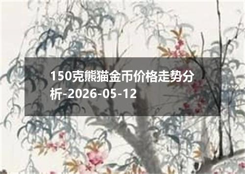 150克熊猫金币价格走势分析-2026-05-12